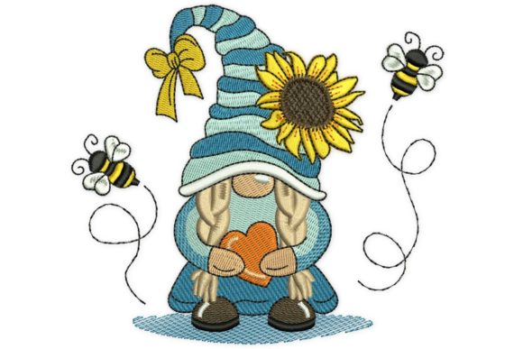 Bee Girl Gnome