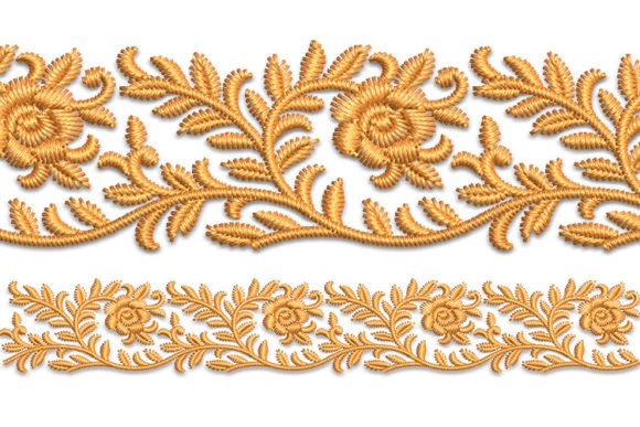 Border: A Versatile Embroidery Design for Holiday Magic