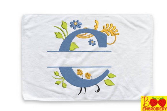 Floral Letter C