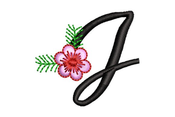 Floral Letter J