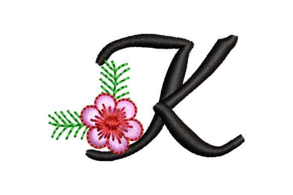 Floral Letter K