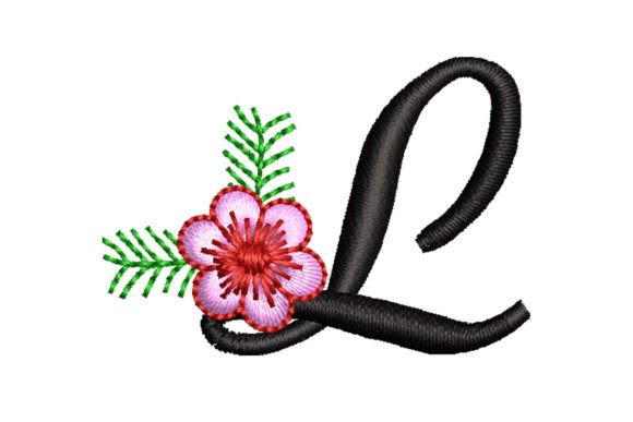 Floral Letter L
