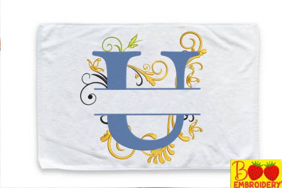 Floral Letter U